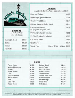 Menu photo 1 Mikes Kitchen Newberry, FL