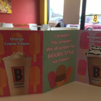BIGGBY COFFEE - a picture of a menu - Coffee & Tea Near Me - Grand Blanc, Michigan