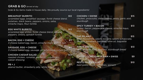 Menu photo 1 Fonté Café - Seattle Seattle, WA Menu photo 1 Fonté Café - Seattle Seattle, WA