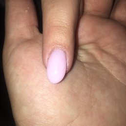 Crooked nail. Ridiculous.