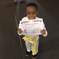 Haley's Martial Arts Center - Jeremiah got his yellow belt