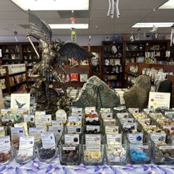 Discover Your Spiritual Gifts - Tumbled stones, arch angel micheal statue