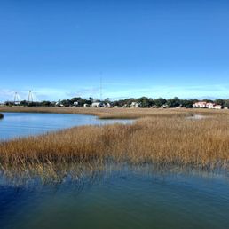 Low Country Marsh toward Ravenel Bridge (mid-left) Low Country Marsh toward Ravenel Bridge (mid-left)