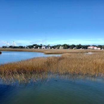 Shem Creek Park - Low Country Marsh toward Ravenel Bridge (mid-left) - Parks Near Me - Mount Pleasant, South Carolina Shem Creek Park - Low Country Marsh toward Ravenel Bridge (mid-left) - Parks Near Me - Mount Pleasant, South Carolina