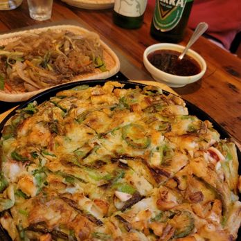 Korea House Restaurant - Haemul-Pajeon (Korean Seafood Pancake) - Korean Near Me - Longwood, Florida Korea House Restaurant - Haemul-Pajeon (Korean Seafood Pancake) - Korean Near Me - Longwood, Florida
