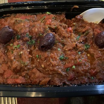 Casablanca Express - Zaalouk - eggplant, tomatoes, parsley 5/5 - Mediterranean Near Me - Seattle, Washington