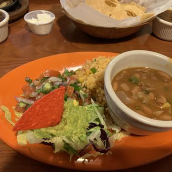 Herradura Mexican Grill - Beans, rice, guacamole, and pico - Mexican Near Me - Houston, Texas