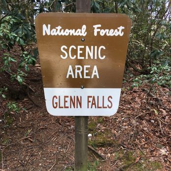 Glen Falls Trail - Main sign - Hiking Near Me - Highlands, North Carolina Glen Falls Trail - Main sign - Hiking Near Me - Highlands, North Carolina