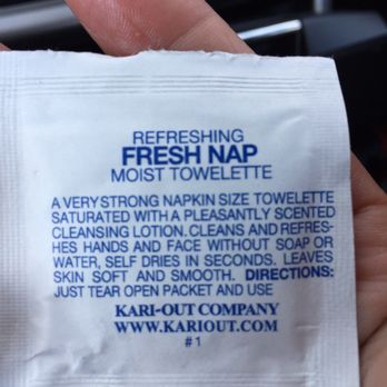 Chick-fil-A - When did Chick fil A start being cheap? These are not Purel wipes. Starting to act like KFC. - Fast Food Near Me - Severn, Maryland