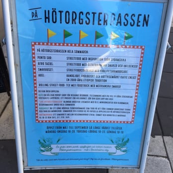 Hötorgsterrassen - Opening hours 2016: Open from May until Sept., as long as weather allows. Mon - Wed,10am - 8pm, Thurs. - Sat, 10am - 11pm, Sun. 10am - 6pm. - Food Court Near Me - Stockholm, Alberta