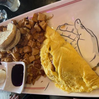 Breakfast Republic - Jalapeño bacon cheddar sausage omelette - Breakfast & Brunch Near Me - Encinitas, California