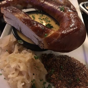 Basin 141 - Sausage platter with pretzel - Gastropubs Near Me - Monrovia, California