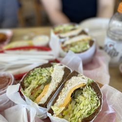 Huckleberry's - Chicken cashew sandwich