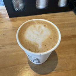 Decaf hot latte with almond milk Decaf hot latte with almond milk