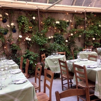 Palma - the garden, view from the table near the stair case - Italian Near Me - New York, New York