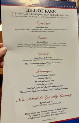 Menu photo 3 Liberty Tree Tavern Lake Buena Vista, FL Menu photo 3 Liberty Tree Tavern Lake Buena Vista, FL