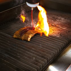 Warehouse BBQ - Sauce on ribs