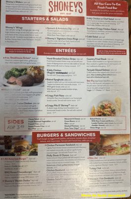 Menu photo 2 Shoney's Henryetta, OK Menu photo 2 Shoney's Henryetta, OK