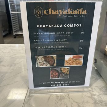 Chayakada Cafe - Menu - Cafes Near Me - San Jose, California