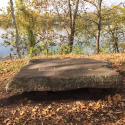 Riverfront Park - Portland Brownstone bench