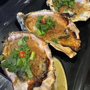 Khan Skewer Restaurant - 3. Grilled Garlic Oyster - Barbeque Near Me - Honolulu, Hawaii