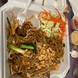 Pad Thai with Chicken and Shrimp. Pad Thai with Chicken and Shrimp.