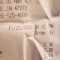 McDonald's - This is when u received it.