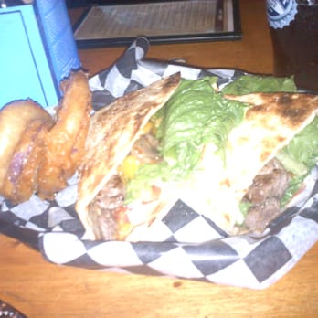 The Abbey - Phil's Revenge with onion rings - New American Near Me - Providence, Rhode Island