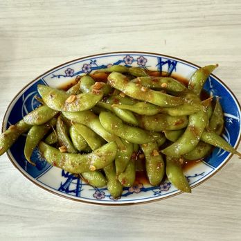 Ramen Sushi Maru - Spicy garlic edamame - Sushi Bars Near Me - San Bernardino, California Ramen Sushi Maru - Spicy garlic edamame - Sushi Bars Near Me - San Bernardino, California