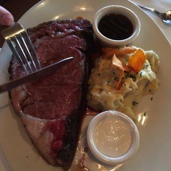 Chart House - Prime Rib & Lobster, Callahan 18 oz. The biggest cut you could get cooked medium rare. - Seafood Near Me - Monterey, California