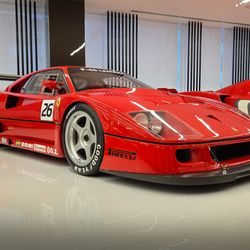 Custom decals on 1994 Ferrari F40 LM