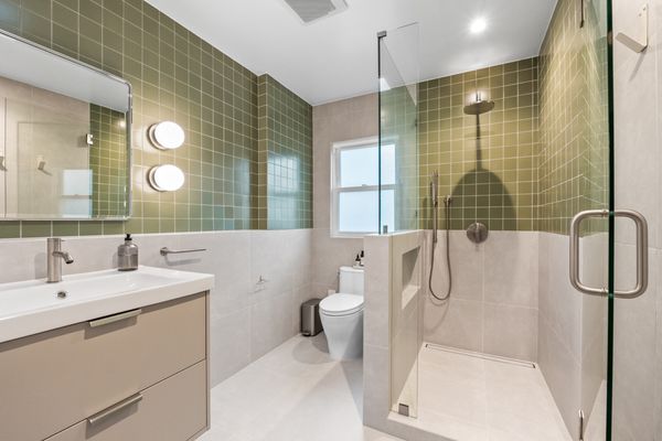 Bathroom Remodel - New Layout - We demoed a partial wall, reworked the layout, and created a custom walk-in shower with full tile pan and walls — plus tiled the bathroom walls for a sleek finish.
Check out the before & after Bathroom Remodel - New Layout - We demoed a partial wall, reworked the layout, and created a custom walk-in shower with full tile pan and walls — plus tiled the bathroom walls for a sleek finish.
Check out the before & after