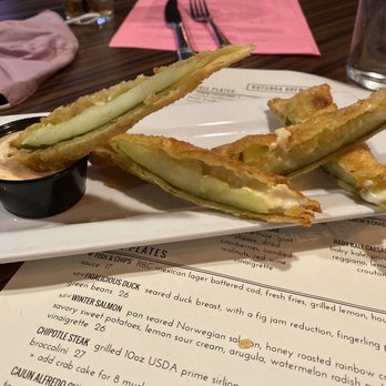 Rotunda Brew Pub - Cheesy Egg Roll Fried Pickles - New American Near Me - Hershey, Pennsylvania Rotunda Brew Pub - Cheesy Egg Roll Fried Pickles - New American Near Me - Hershey, Pennsylvania