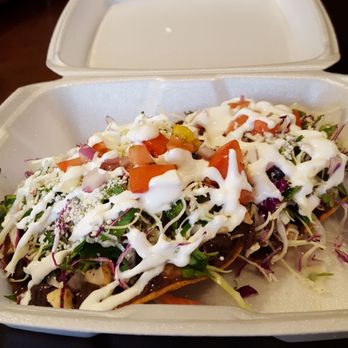 Maga's Cafe - Chicken tostadas with black beans and purple cabbage - Breakfast & Brunch Near Me - Houston, Texas Maga's Cafe - Chicken tostadas with black beans and purple cabbage - Breakfast & Brunch Near Me - Houston, Texas