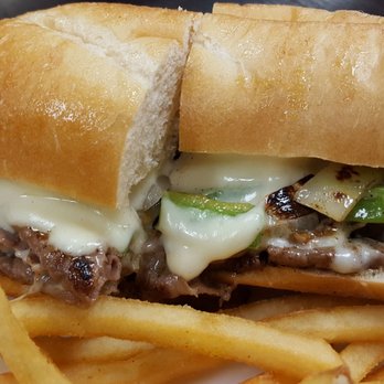 Kinara Urban Eatery - An awesome Philly cheese steak sandwich with equally excellent french fries! - Indian Near Me - Sturgeon Bay, Wisconsin