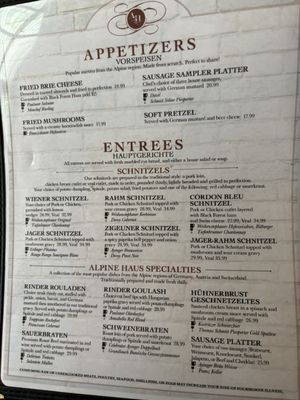 Menu photo 7 Alpine Haus Restaurant New Braunfels, TX Menu photo 7 Alpine Haus Restaurant New Braunfels, TX
