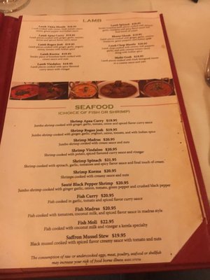 Menu photo 5 Ayesha Fine Dining Miami, FL