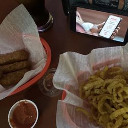 Bill and Babe's - Fried banana peppers and cheese sticks