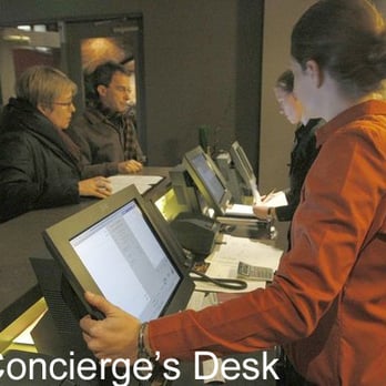 IPIC Pasadena - Here is the Concierge's desk where pre-purchasers can get their parking validated. But only for 3 hours :-( - Cinema Near Me - Pasadena, California