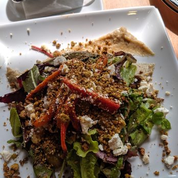 Bavette La Boucherie - Roasted carrots, garbanzo beans, baba ghanoush, dates, olives, feta, pistachio dukkah - Butcher Near Me - Milwaukee, Wisconsin