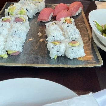 Izumi Japanese Restaurant - Green tea, tuna and avocado roll, nigiri, and Garlic Edamame - Sushi Bars Near Me - Eugene, Oregon Izumi Japanese Restaurant - Green tea, tuna and avocado roll, nigiri, and Garlic Edamame - Sushi Bars Near Me - Eugene, Oregon