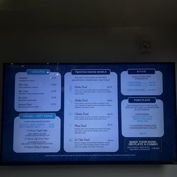 TwoFish Poke - Menu - Poke Near Me - Oklahoma City, Oklahoma