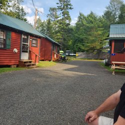 Rideout's Lakeside Lodge & Cottages - Taken from picnic Grill area. Cabins in back ground.