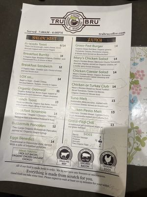 Menu photo 5 Tru Bru Orange, CA