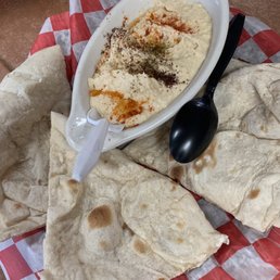 STELLAR Hummus and Flatbread!!!! (#2 on the menu)