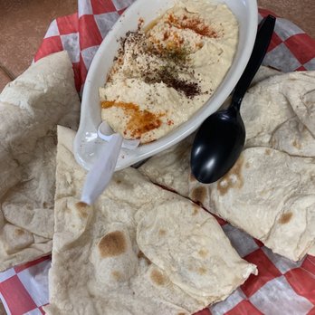 A&A Kabob Grill - STELLAR Hummus and Flatbread!!!! (#2 on the menu) - Middle Eastern Near Me - Harrisonburg, Virginia
