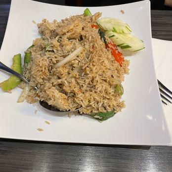 Thai Thyme - 35. Thai Spicy Basil Fried Rice with pork - Thai Near Me - Monrovia, California Thai Thyme - 35. Thai Spicy Basil Fried Rice with pork - Thai Near Me - Monrovia, California