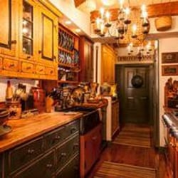 The Workshops of David T. Smith - "Collected" kitchen featuring soapstone sink and curly maple counter tops.
