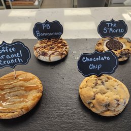 a variety of cookies on display