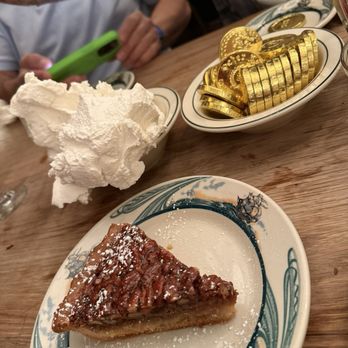 Peter Luger - Pecan pie with fresh whipped cream - Steakhouses Near Me - Brooklyn, New York Peter Luger - Pecan pie with fresh whipped cream - Steakhouses Near Me - Brooklyn, New York